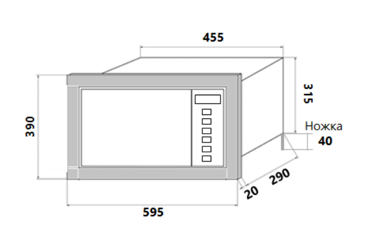 Микроволновая печь встраиваемая HOMSair MOB205WH - фото3