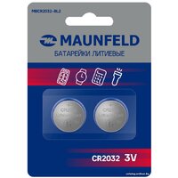 Батарейка MAUNFELD Lithium CR2032 MBCR2032-BL2 - фото