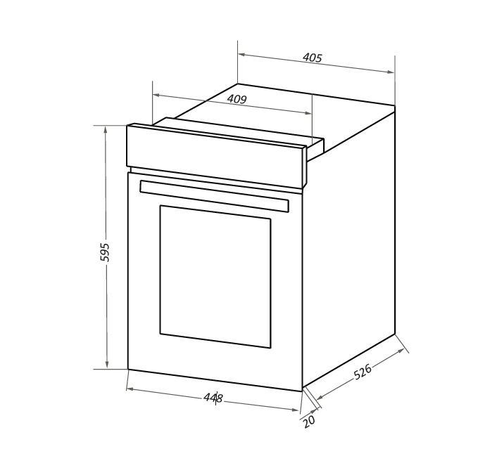 Шкаф духовой электрический MAUNFELD EOEM516W - фото2